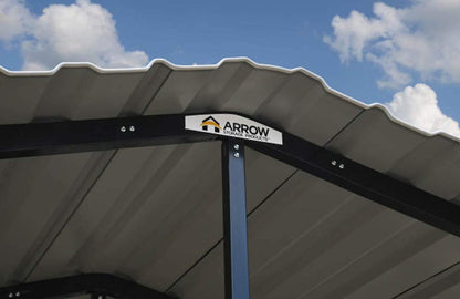 Arrow Carport, 14 ft. x 24 ft. x 14 ft. Charcoal 14′ x 24′ x 14′